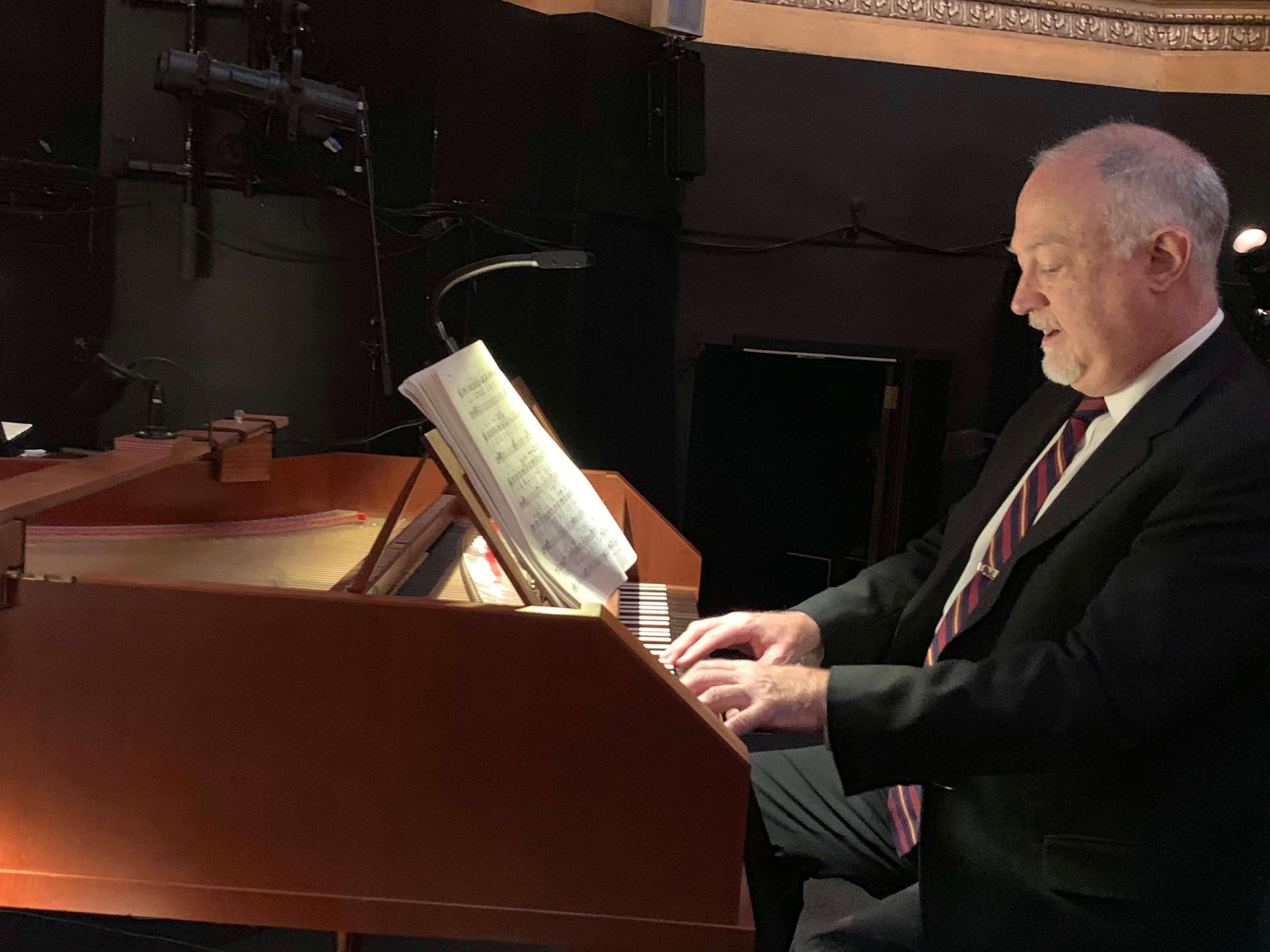 Bryndon playing the piano