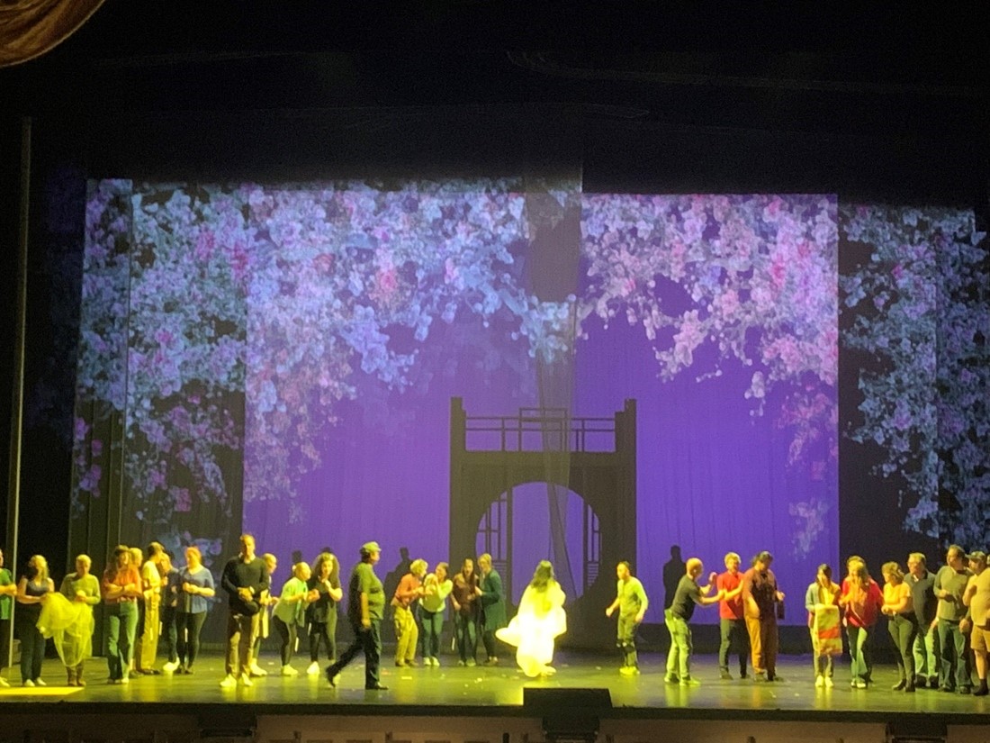 a stage performance at the War Memorial Opera House