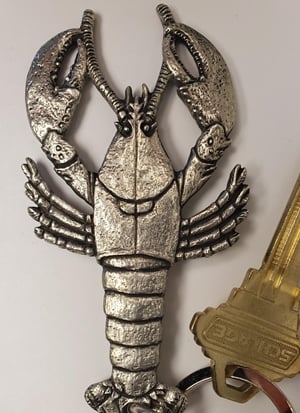 gold lobster keyring