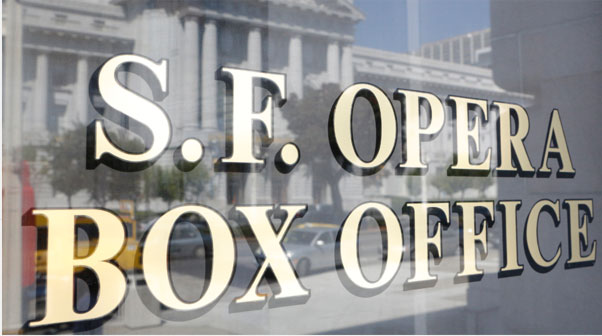 SF Opera Box Office window sign