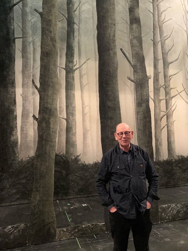 Antony McDonald on set in the forest!