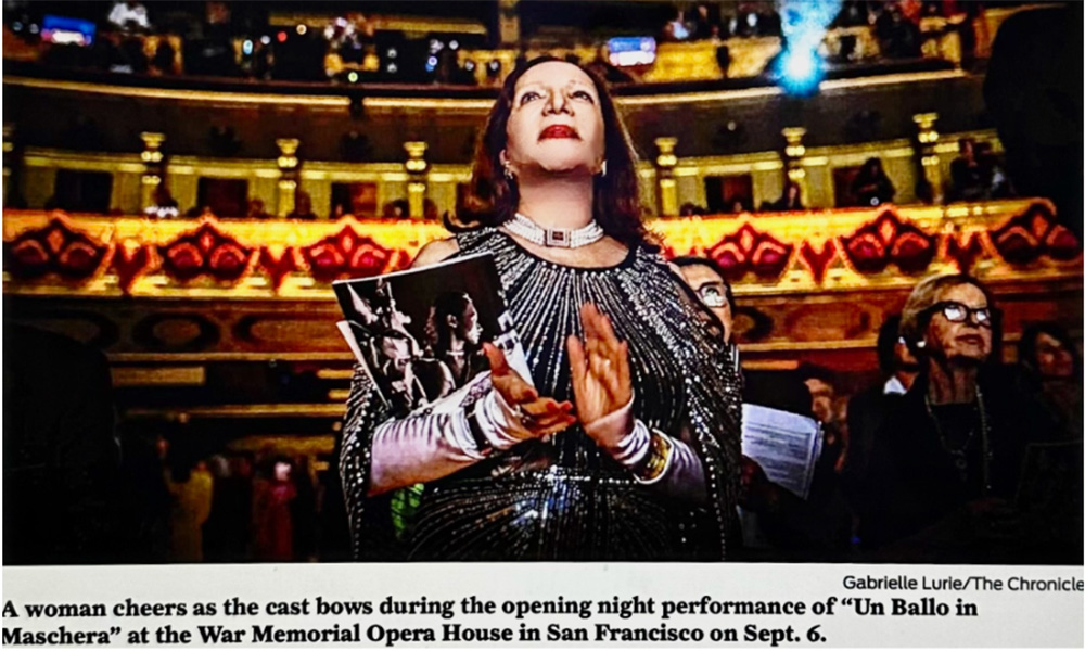 Candace Zander Kahn at Opening Night of "Un Ballo in Maschera"