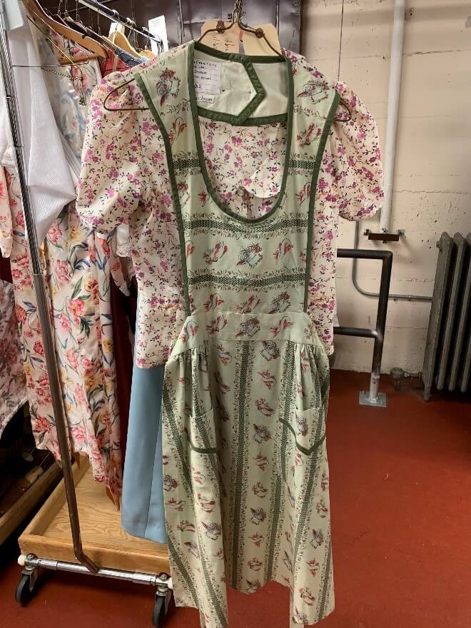 The addition of a domestic apron, with detailing by Amy Van Every.