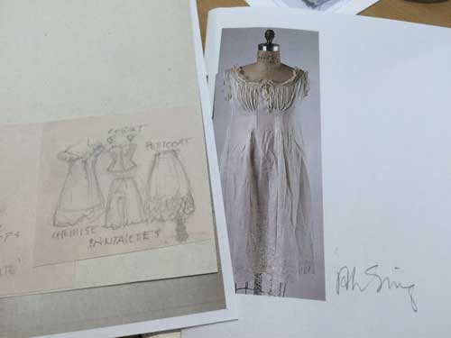 Research and sketches for the character of Ah Sing.