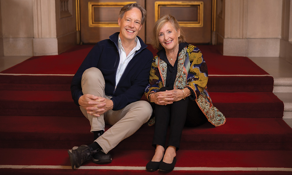 Composer Jake Heggie and mezzo-soprano Frederica von Stade