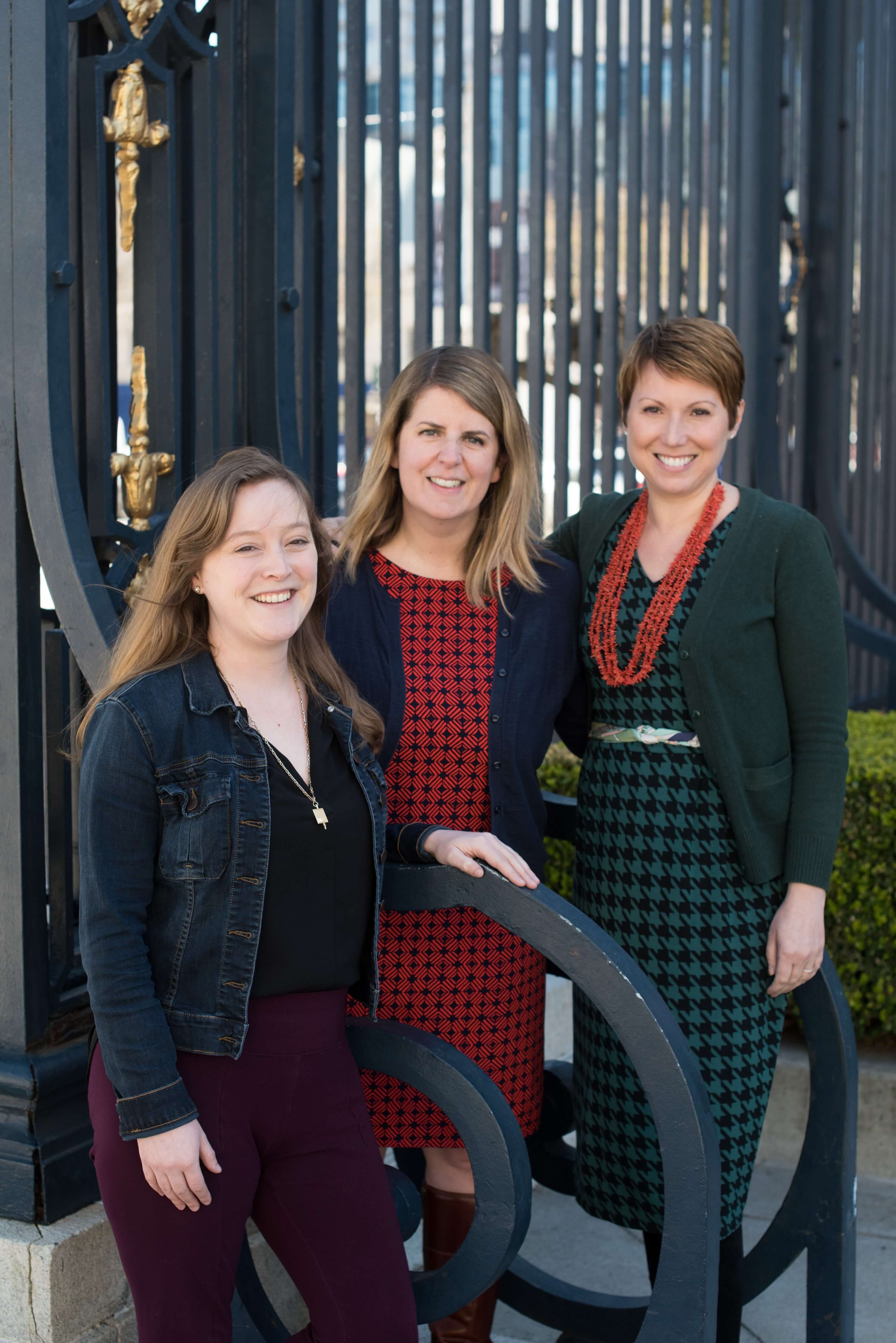 The Special Events team (l to r): Rebecca Scott, Katie Cagampan and Karman Pave. Photo Kristen Loken.