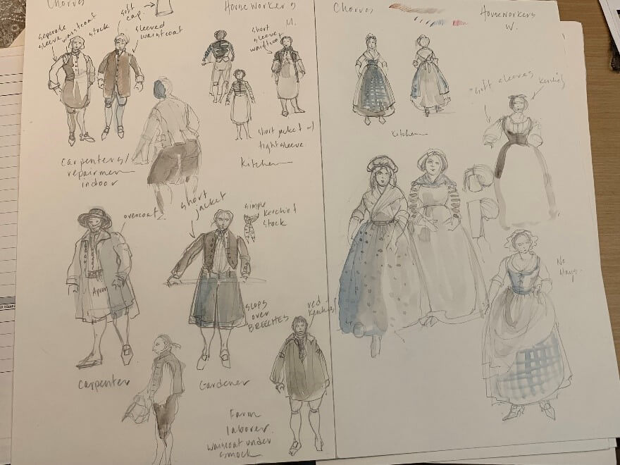 Costume Renderings
