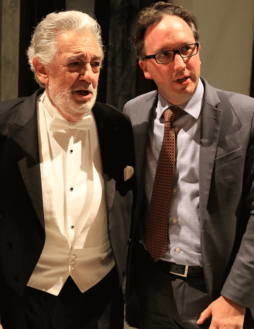 My musical moment with Pl&aacute;cido Domingo. (Photo: Valentina Simi.)