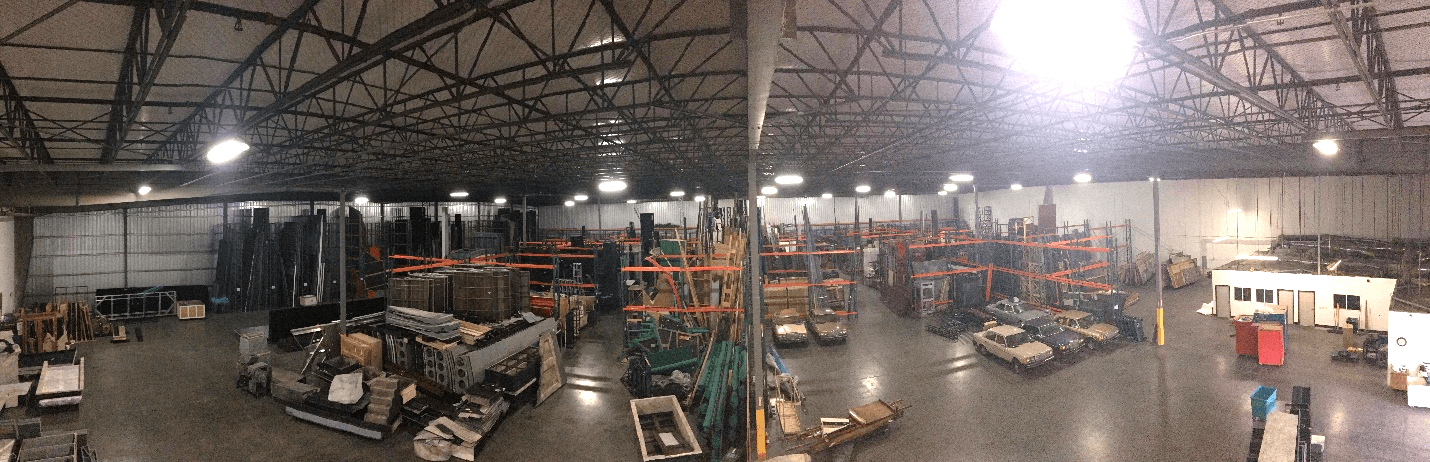 Our new Modesto warehouse providing essential storage for our opera productions. (Photo: Ryan O&rsquo;Steen.)