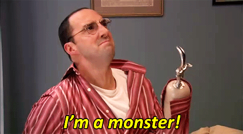 Buster 'Im a monster' gif