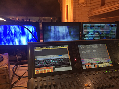 Images from the media server equipment at SFO.