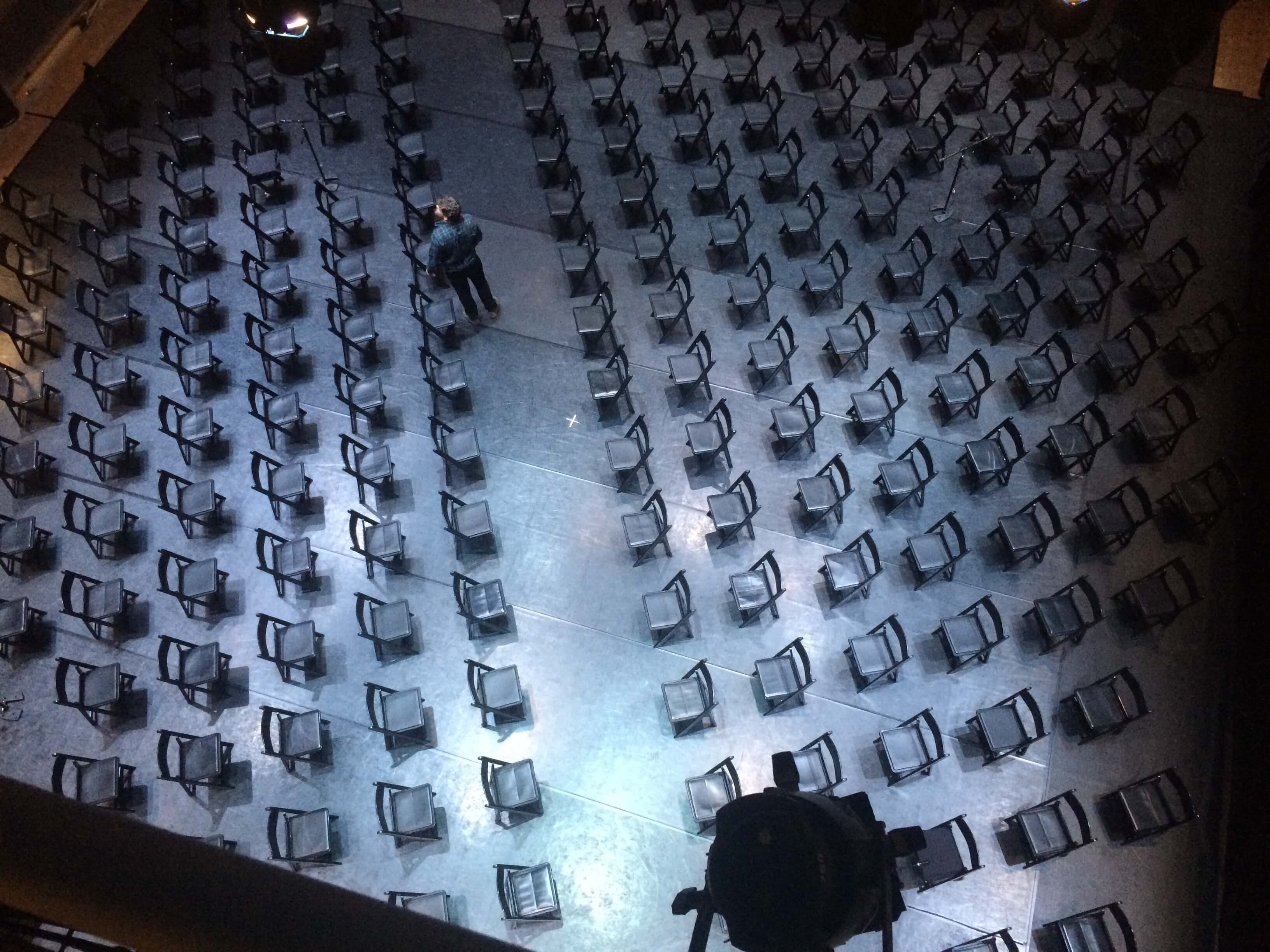 The seating configuration for The Source in the Wilsey Center Taube Atrium.