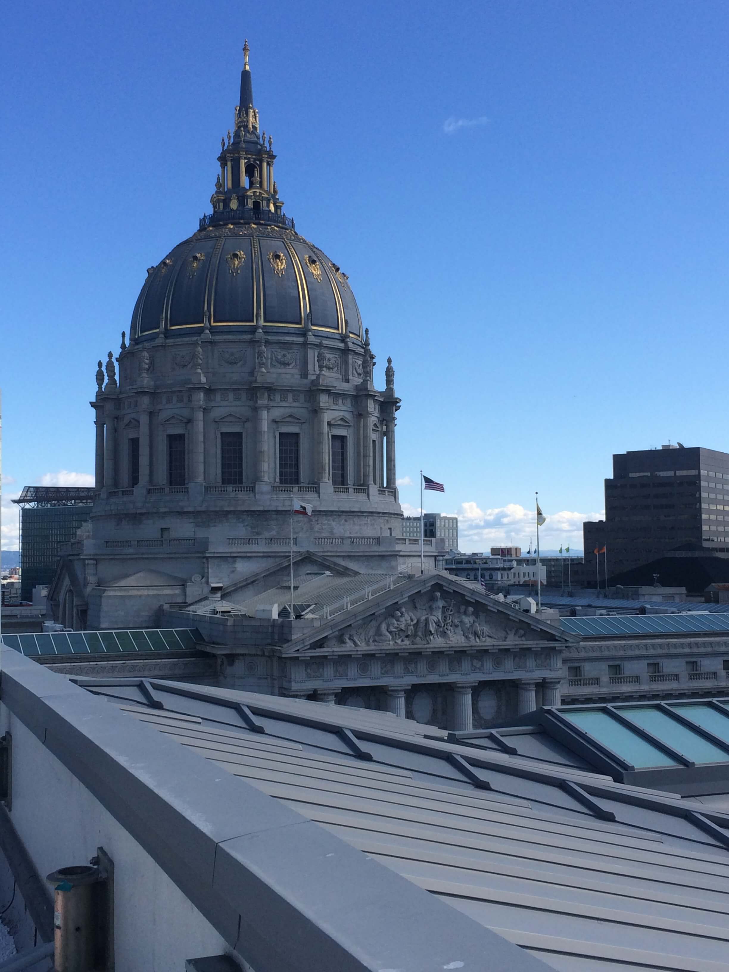 The view from the access point to the grid of the Taube Atrium!