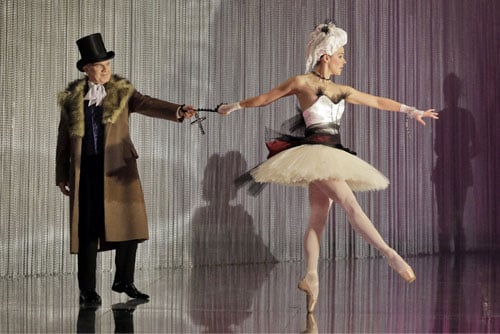 SFO Dancer, Rachel Spiedel Little, wearing Kristen Eiden’s tutu in Manon, with Robert Brubaker as Guillot. Photo: Cory Weaver.