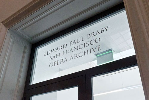 The entrance to our Archive in the Wilsey Center. 