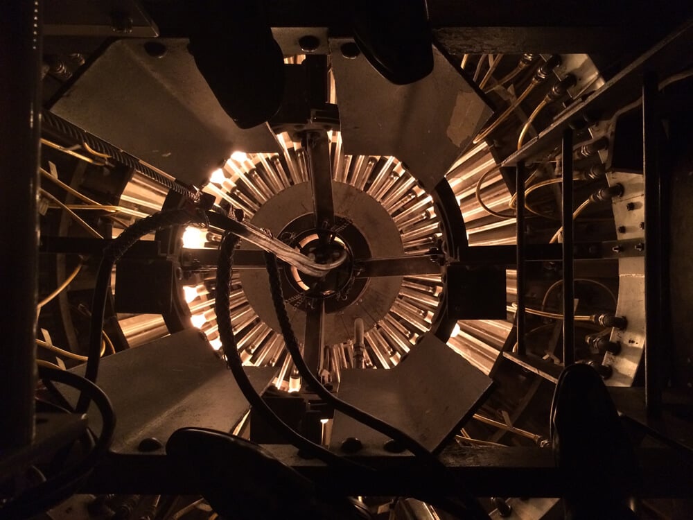 From my trip down inside the chandelier.