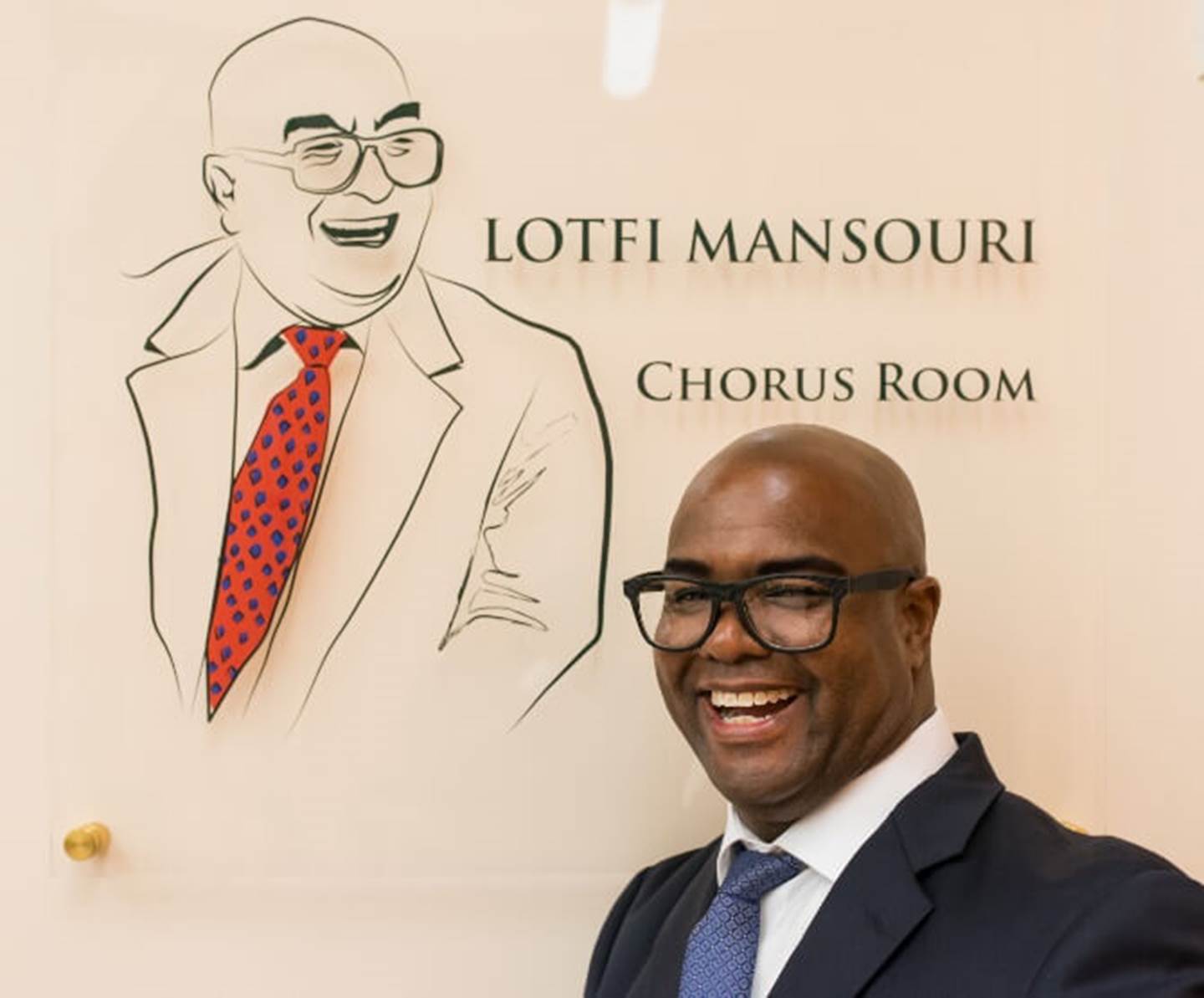 Michael Belle in his Lucia costume from 2015, looking startling familiar to the great Lotfi Mansouri.