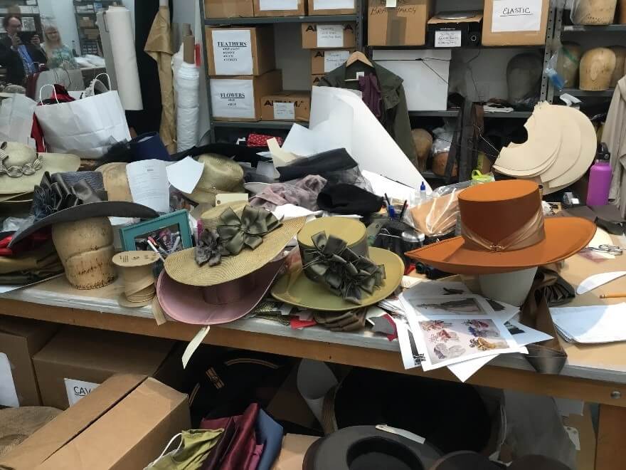 The array of hats used  for Tosca.