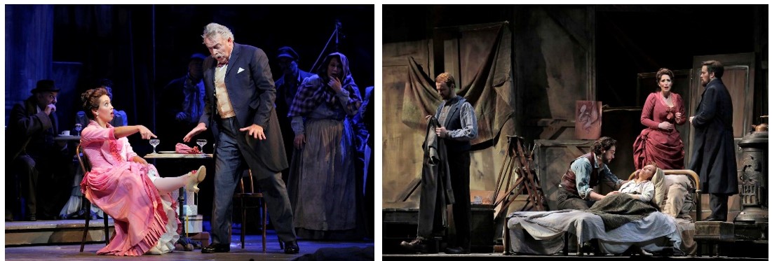 Scenes from La Bohème. Photos: Cory Weaver Scenes from La Bohème. Photos: Cory Weaver