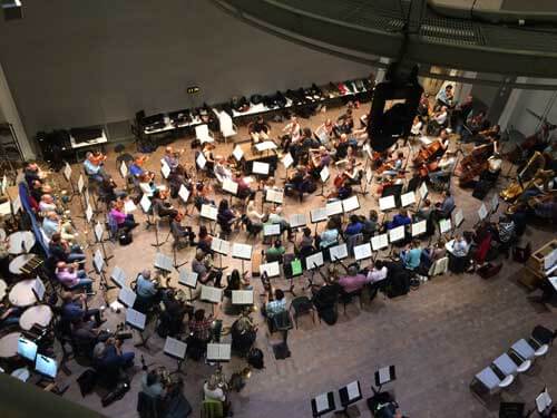 A more spacious beginning: early Elektra rehearsals in the Wilsey Center.