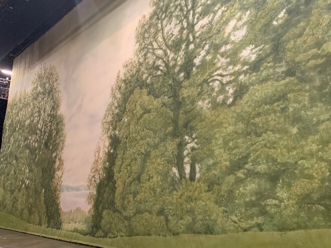 From photorealistic design to exquisitely hand-painted show drop, showing the stages of the process.