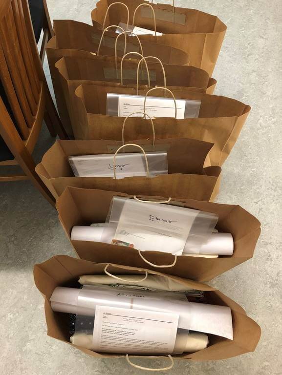 Packets ready for delivery.