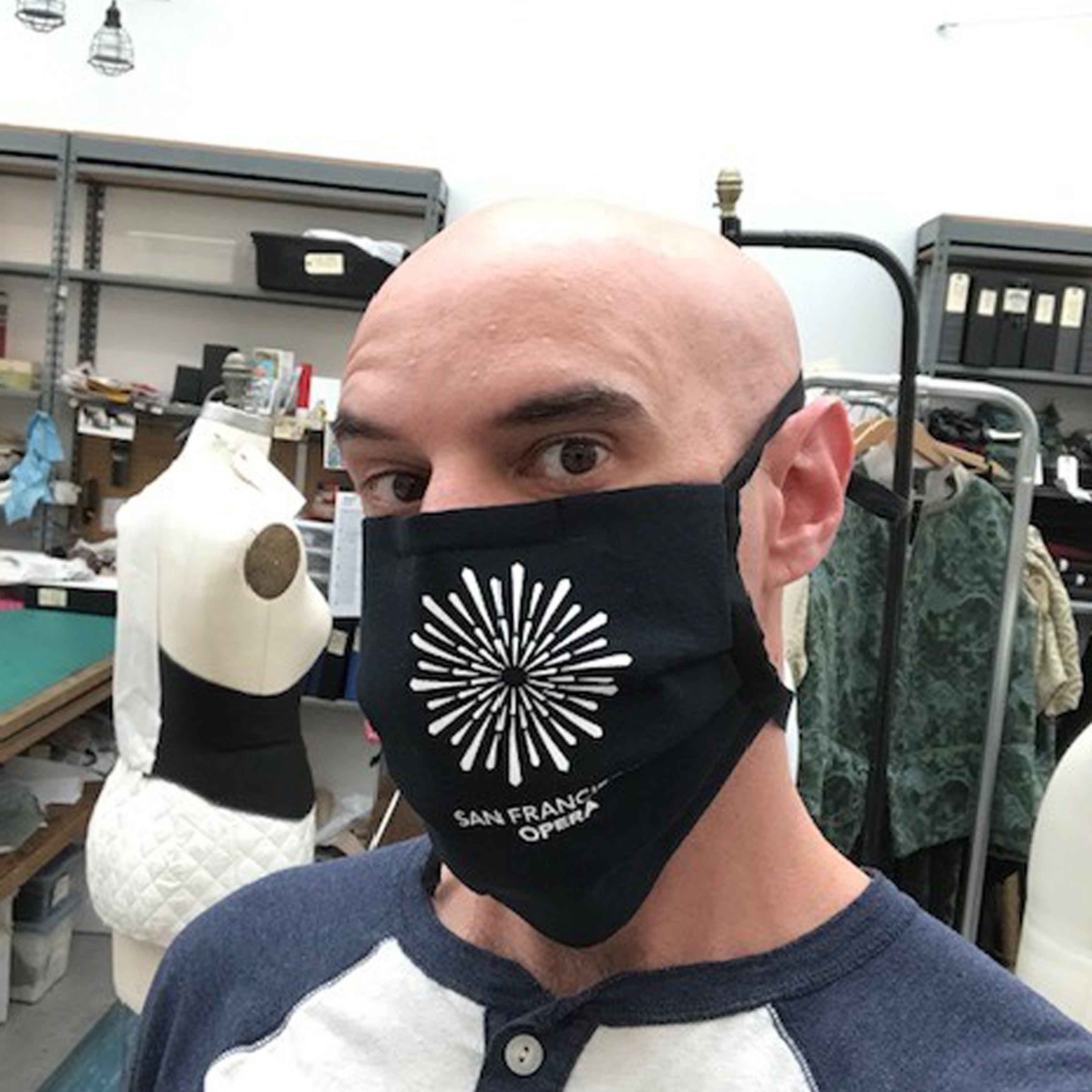 Santiago Suanes wearing the original prototype 8&rdquo; max, ultimately determined to be too wide.