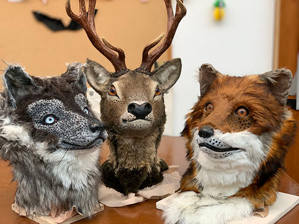 The woodland creatures of Hansel and Gretel.