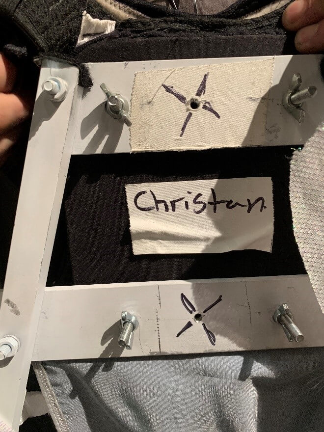 The bolts on the back of Christian Pursell&rsquo;s wings (no mechanics left, and with mechanics right)