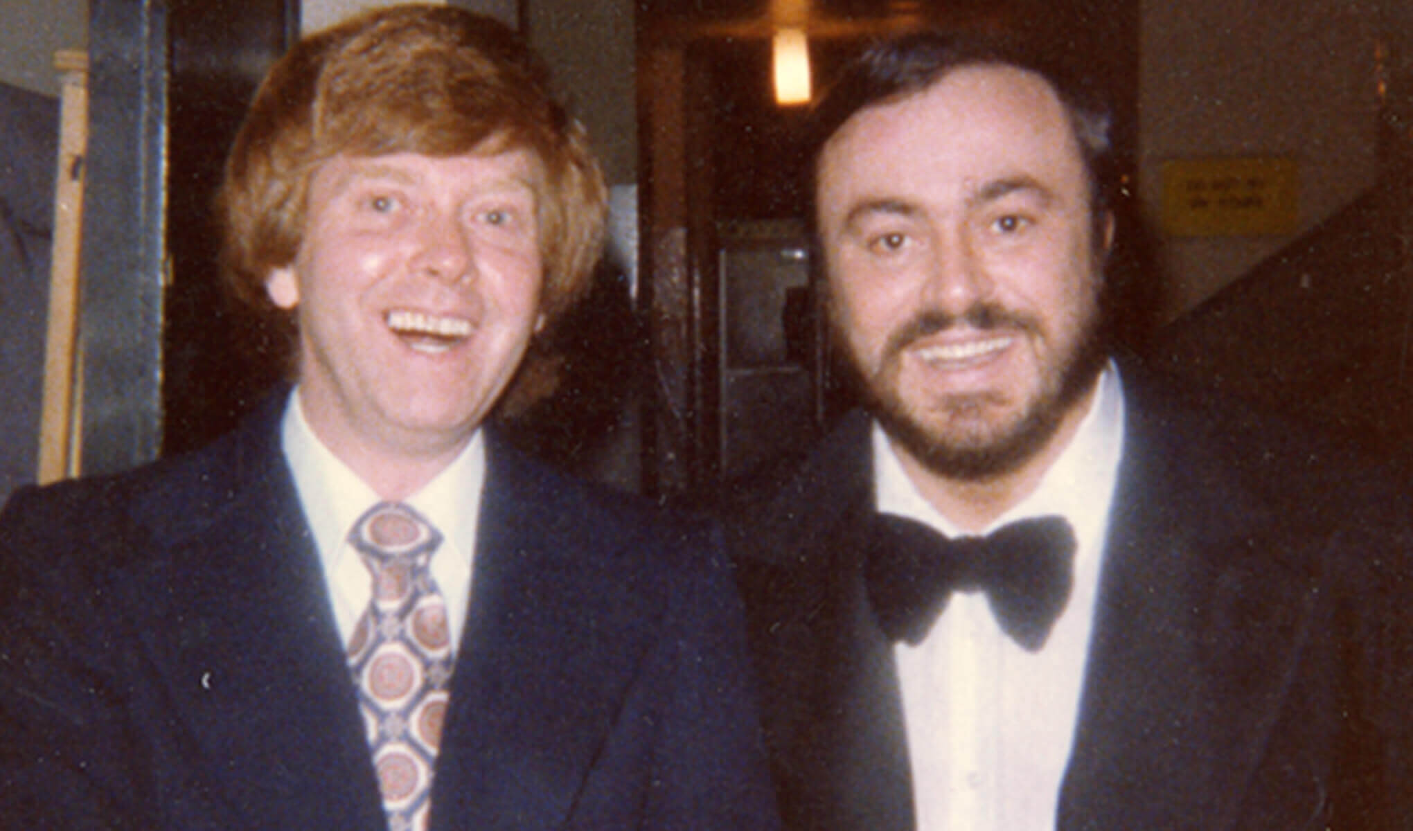 Bill Repp and Luciano Pavarotti