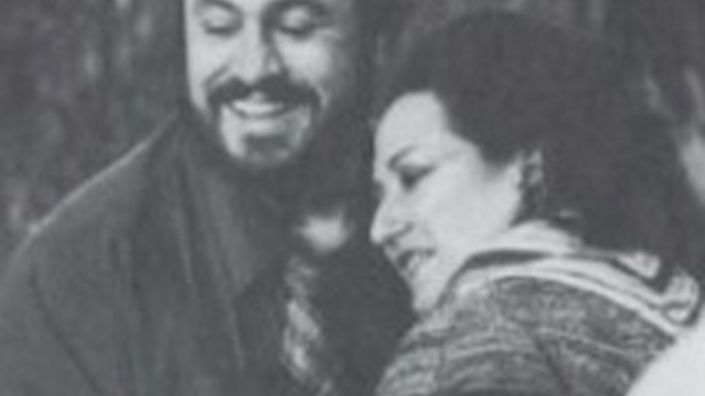 Montserrat Caballe and Luciano Pavarotti