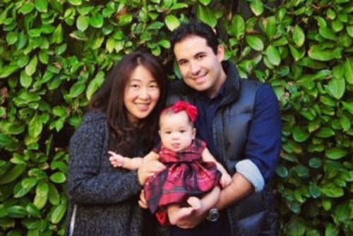 First Violinist Annie Asuka Yano, Principal Clarinet Jose Gonzalez Granero with their daughter Luna Sofia Yano-Granero.
