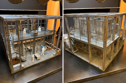 The exquisite scale model made by Alex for Fidelio