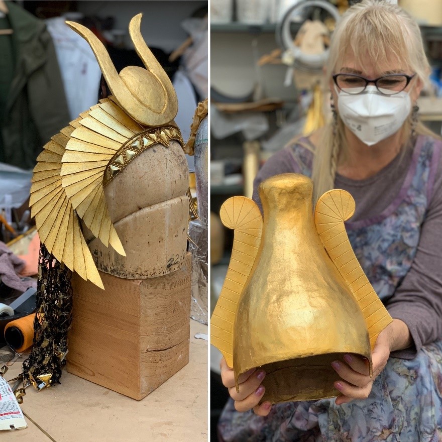 Paula with just two of her stunning creations. 