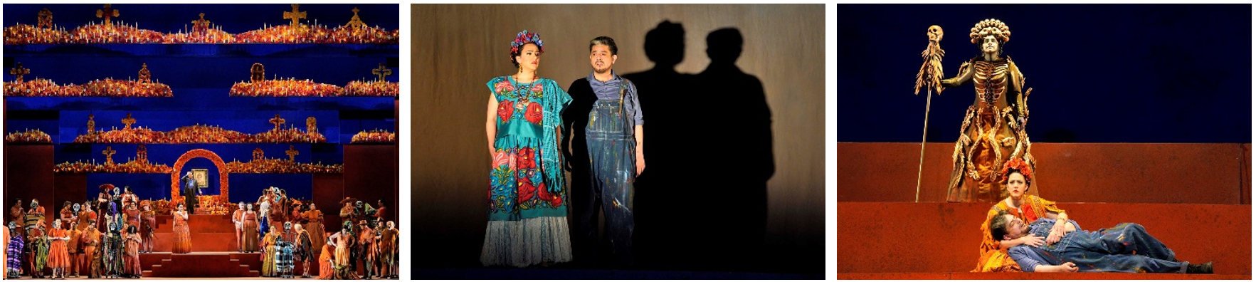 Scenes from El &uacute;ltimo sue&ntilde;o de Frida y Diego. Photos: Karli Cadel/San Diego Opera