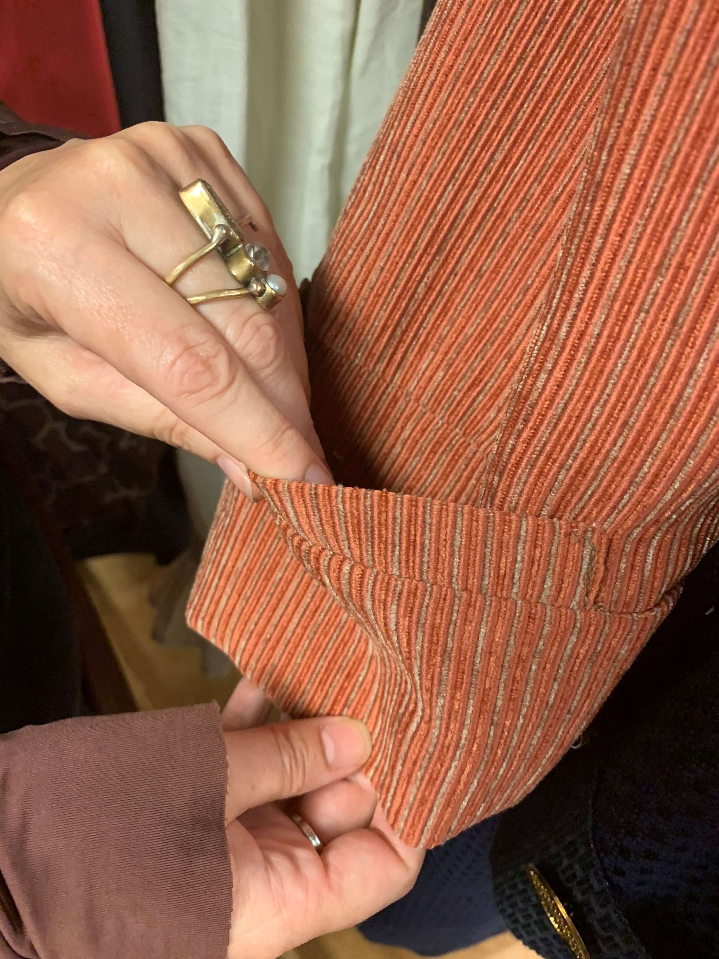 One of the Count&rsquo;s hiding places for notes, in his vest pocket.