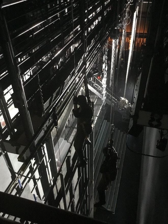 Valkyries waiting mid-air while the Ride of the Valkyries begins.