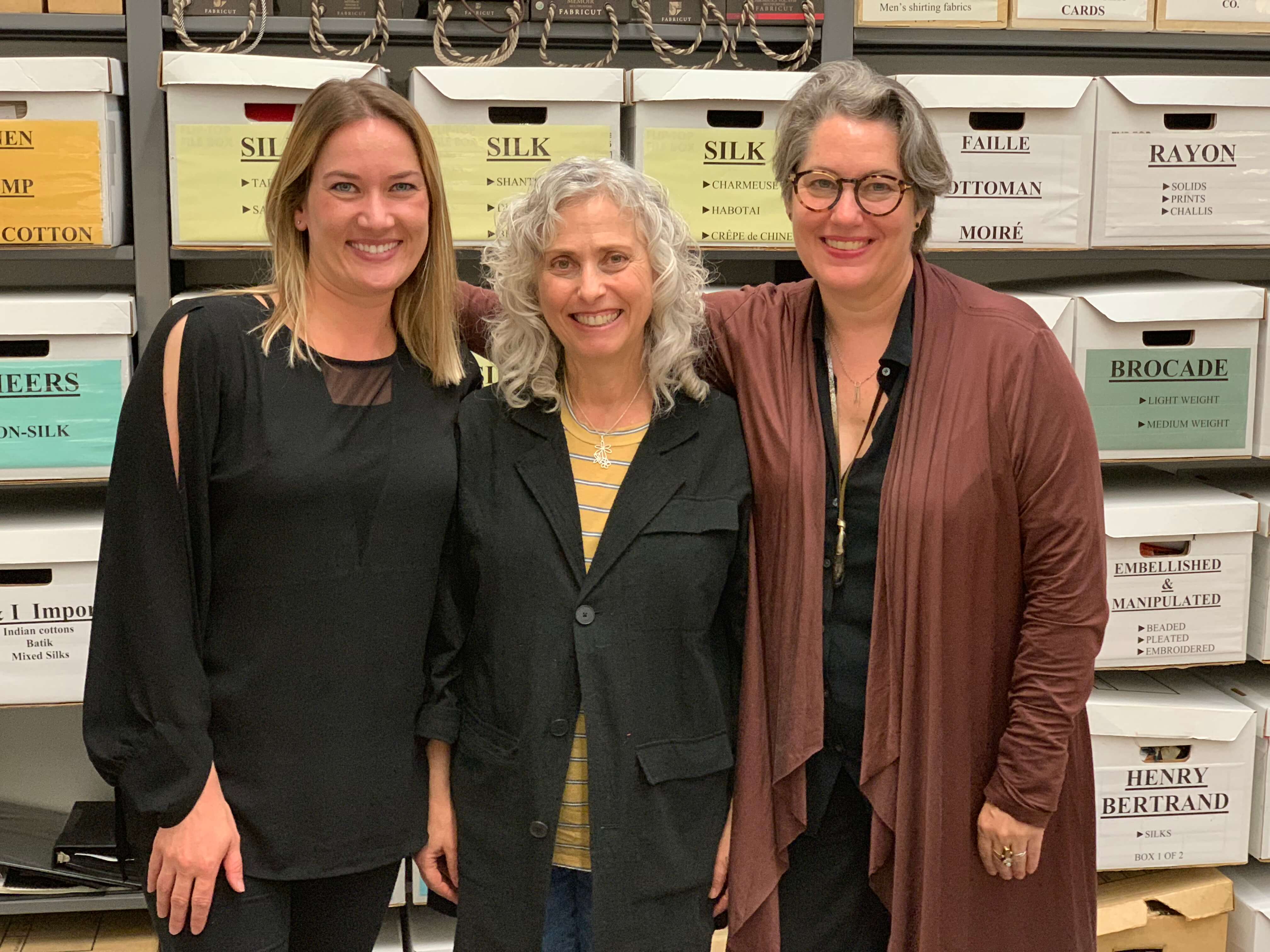Galen Till (Costume Supervisor), Daniele McCartan (Costume Director) and Constance Hoffman (Costume Designer)