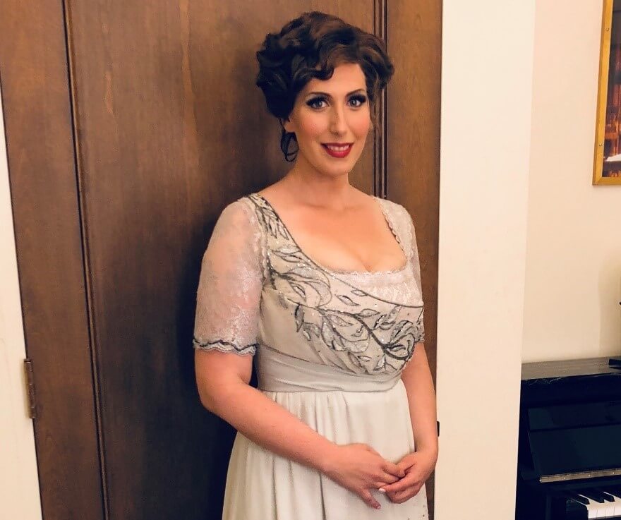 Ellie&rsquo;s Act 2 costume for Arabella from opening night. (Photo: Jenna Wolf / Lenny&rsquo;s Studio)
