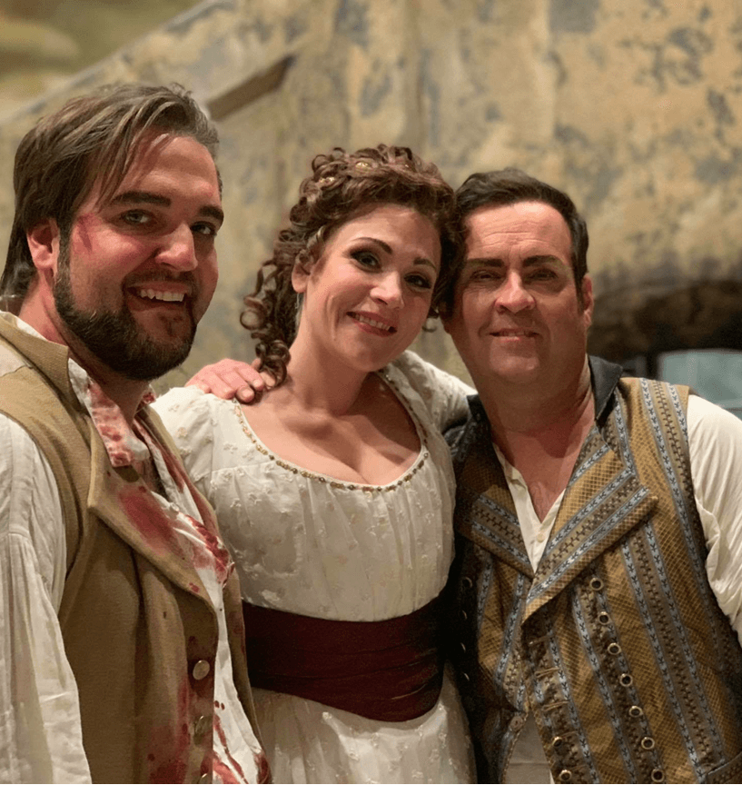 Brian Jagde, Carmen Giannattasio, Scott Hendricks, bringing this new production to life.