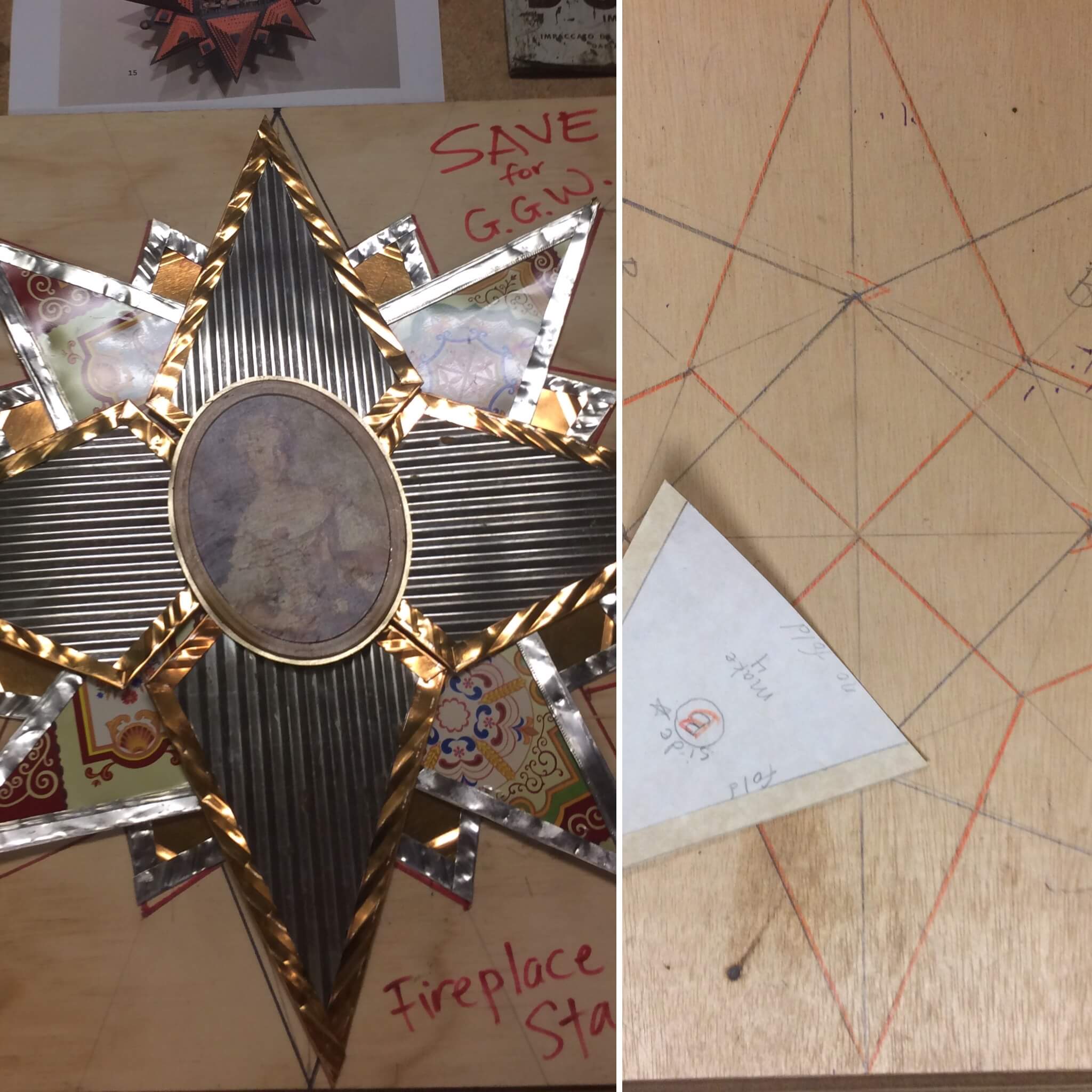 The dazzling star clusters being created.