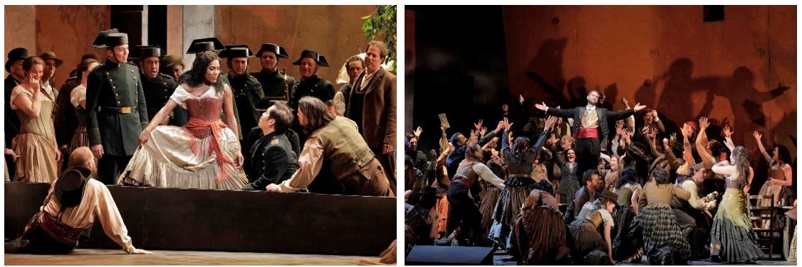 Scenes from Carmen. Photos: Cory Weaver/San Francisco Opera