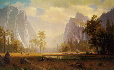 Albert Bierstadt&rsquo;s painting &ldquo;Looking up the Yosemite Valley&rdquo;, an inspiration for Katy&rsquo;s Ring projection designs.