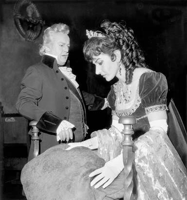 Maria Callas as Tosca, with Tito Gobbi as Scarpia. Gobbi praised John&rsquo;s singing of the role of Tosca.