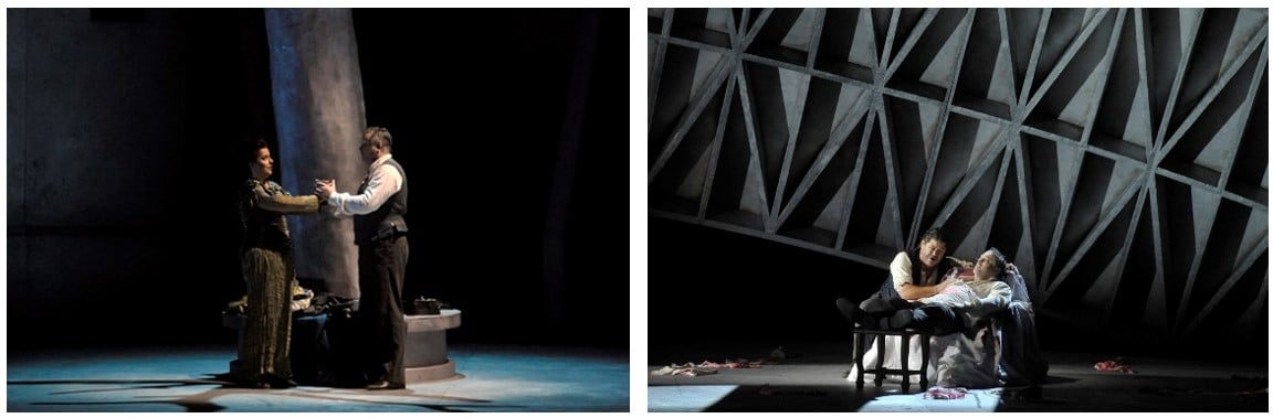 Scenes from Tristan and Isolde. Photos: Michael Crosera/Teatro La Fenice