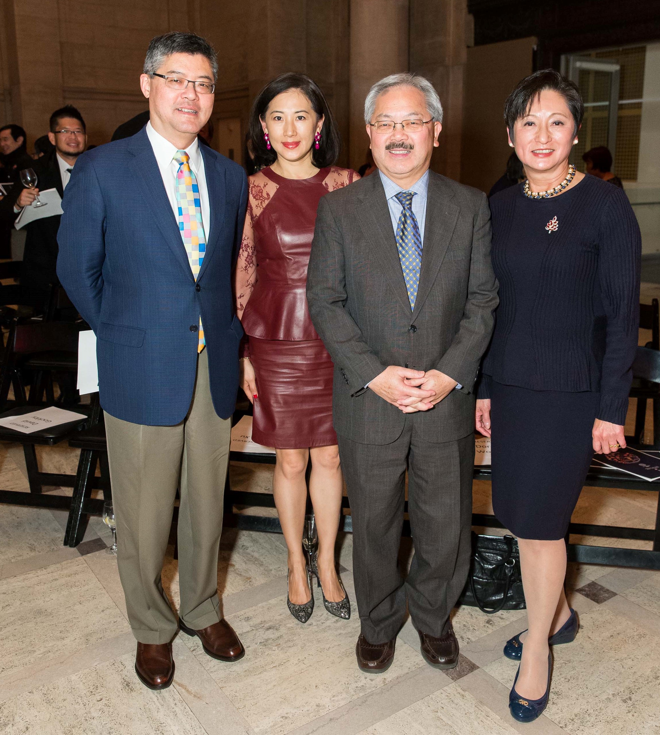 Mayor Lee with David Gockley and members of the creative team.