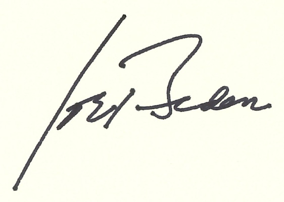 President Joe Biden's signature.