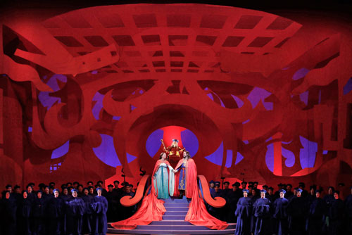 The glorious colors and fabrics of Turandot, lovingly restored by SFO&rsquo;s crews. Photo: Cory Weaver. 
