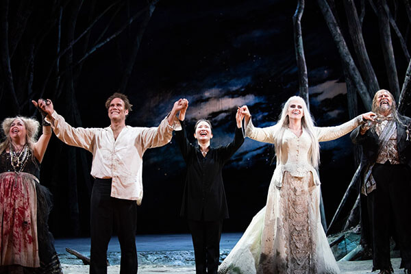 Eun Sun Kim and the cast of Rusalka.
