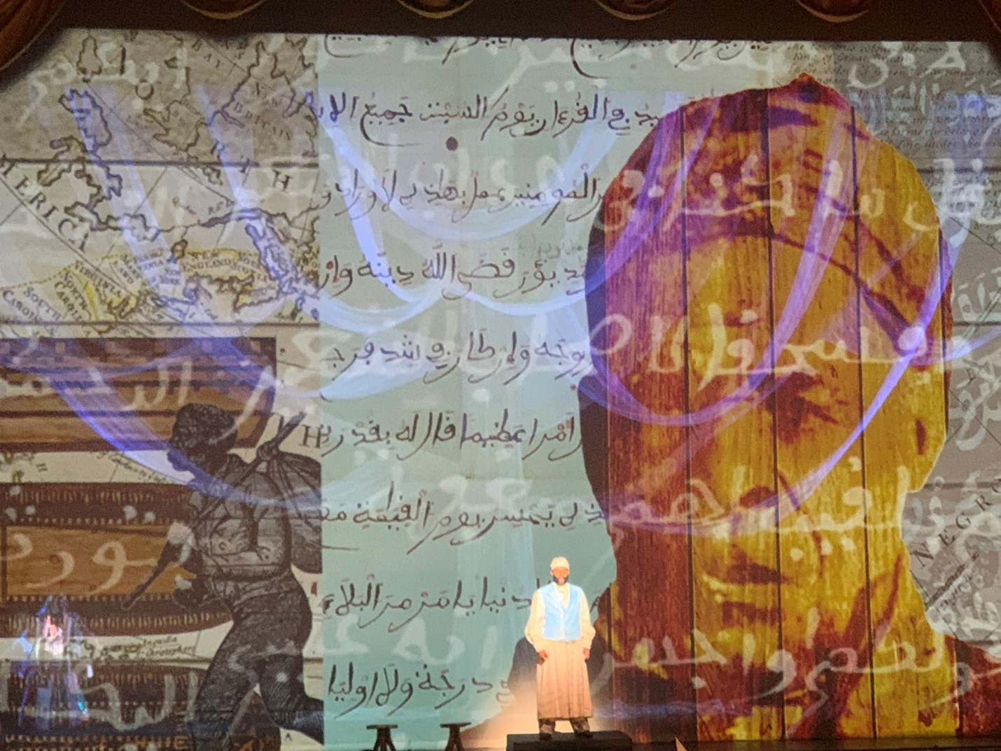 The intersection of different texts from the closing scene of Omar. 